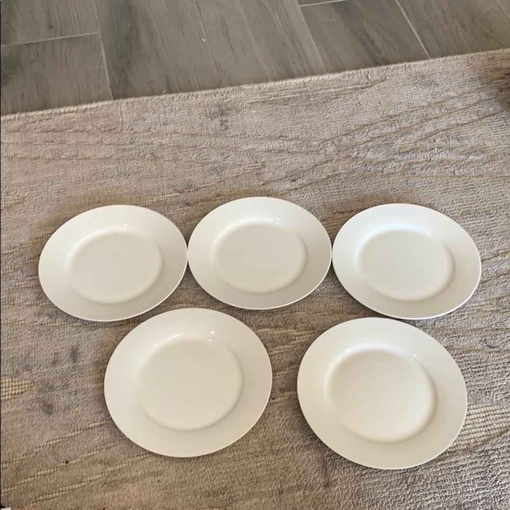 Mikasa lucerne white 5 small appetizer plates